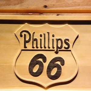 Phillips 66 Gasoline Wood Sign