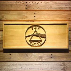 Pink Floyd Dark Side of the Moon Circle Wood Sign