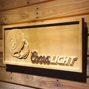 Pittsburgh Steelers Coors Light Helmet Wood Sign