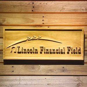 Pittsburgh Steelers Lincoln Financial Field Wood Sign