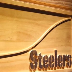 Pittsburgh Steelers Split Wood Sign