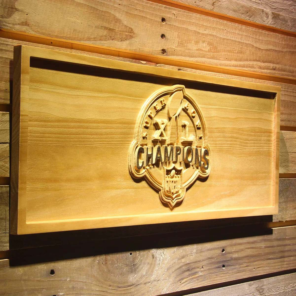 Pittsburgh Steelers Super Bowl XL Champions Wood Sign - Legacy Edition