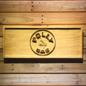 Polly Gas Wood Sign