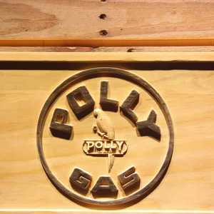 Polly Gas Wood Sign