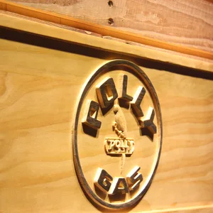 Polly Gas Wood Sign