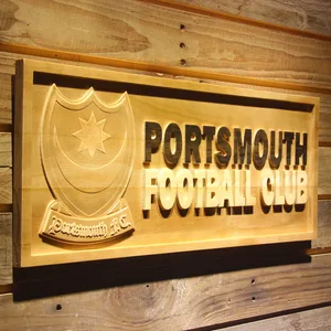 Portsmouth Football Club Wood Sign - Legacy Edition