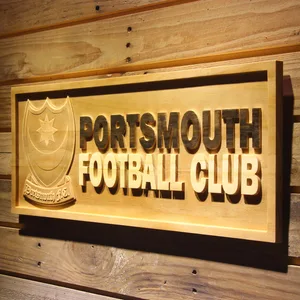 Portsmouth Football Club Wood Sign - Legacy Edition
