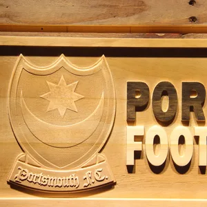 Portsmouth Football Club Wood Sign - Legacy Edition