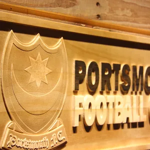 Portsmouth Football Club Wood Sign - Legacy Edition
