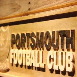 Portsmouth Football Club Wood Sign - Legacy Edition