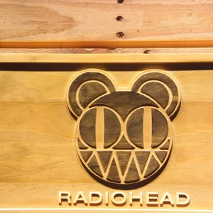 Radiohead Wood Sign