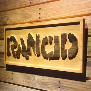 Rancid Wood Sign