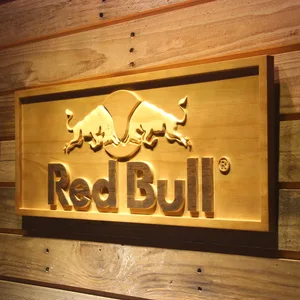 Red Bull Wood Sign