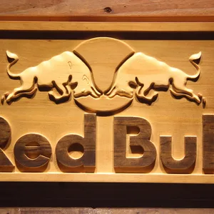 Red Bull Wood Sign