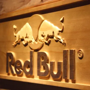 Red Bull Wood Sign