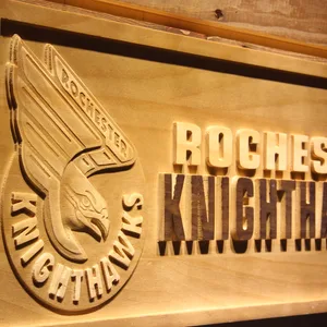 Rochester Knighthawks Wood Sign