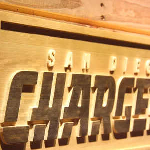 San Diego Chargers 2007-2016 A Wood Sign - Legacy Edition