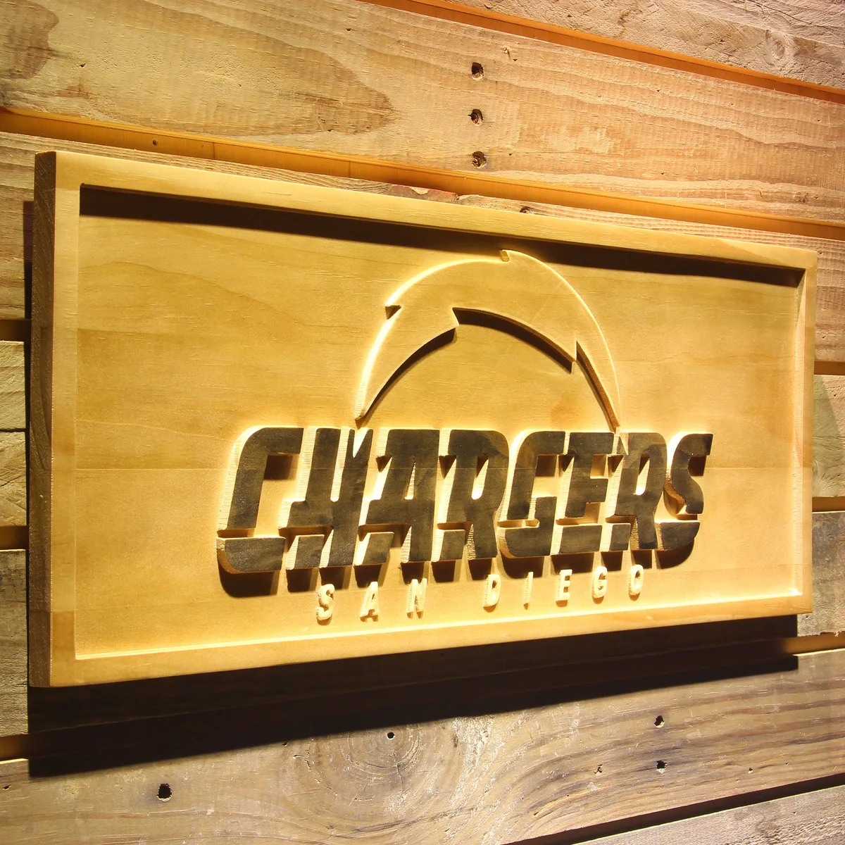San Diego Chargers 2007-2016 B Wood Sign - Legacy Edition