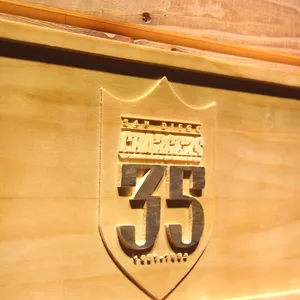 San Diego Chargers 35th Anniversary Logo Wood Sign - Legacy Edition