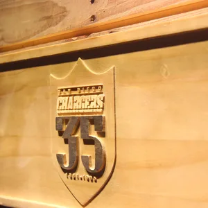 San Diego Chargers 35th Anniversary Logo Wood Sign - Legacy Edition