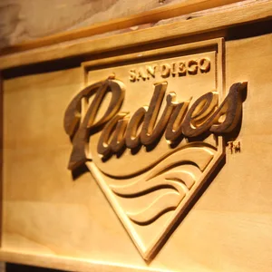 San Diego Padres Wood Sign - Legacy Edition