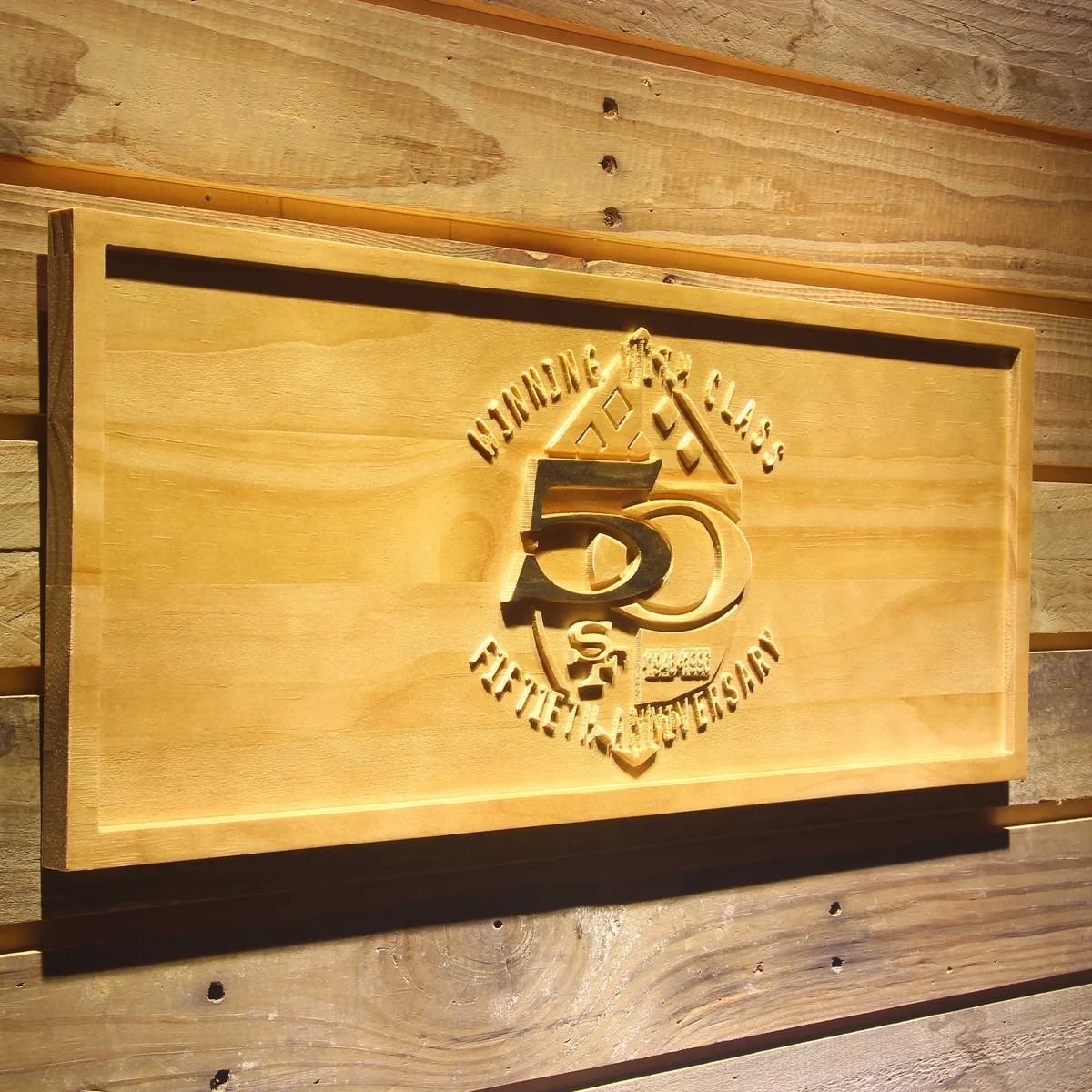 San Francisco 49ers 50th Anniversary Logo Wood Sign - Legacy Edition