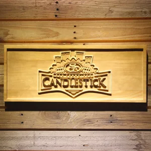 San Francisco 49ers Candlestick Park Wood Sign