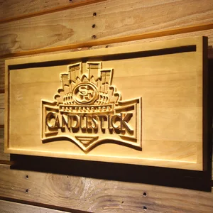 San Francisco 49ers Candlestick Park Wood Sign