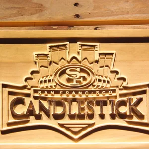San Francisco 49ers Candlestick Park Wood Sign
