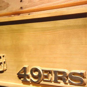 San Francisco 49ers Helmet Wood Sign