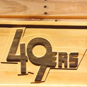 San Francisco 49ers Unused 1991 Logo Wood Sign - Legacy Edition