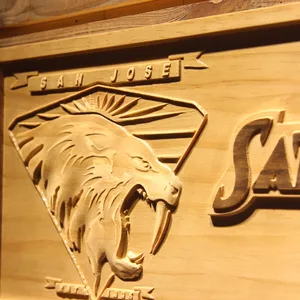 San Jose Sabercats Wood Sign - Legacy Edition