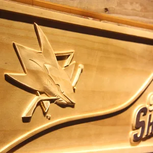 San Jose Sharks Split Wood Sign