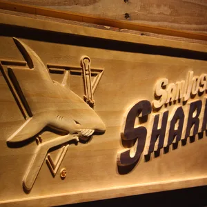 San Jose Sharks Wood Sign - Legacy Edition