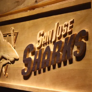 San Jose Sharks Wood Sign - Legacy Edition