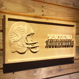 Saskatchewan  Roughriders Helmet Wood Sign - Legacy Edition