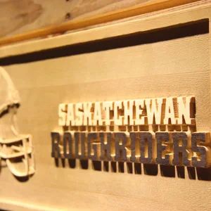 Saskatchewan  Roughriders Helmet Wood Sign - Legacy Edition