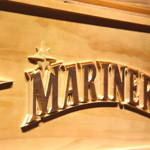 Seattle Mariners 3 Wood Sign