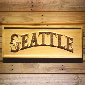 Seattle Mariners 5 Wood Sign