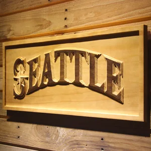 Seattle Mariners 5 Wood Sign