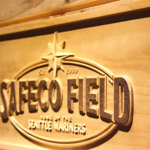 Seattle Mariners Safeco Field Wood Sign