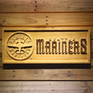 Seattle Mariners Wood Sign