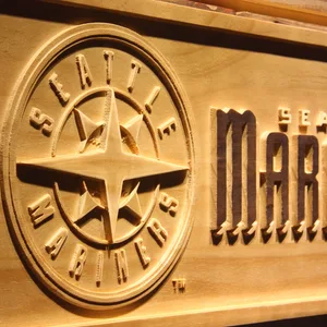 Seattle Mariners Wood Sign