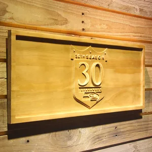 Seattle Seahawks 30th Anniversary Logo Wood Sign - Legacy Edition