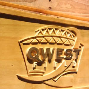 Seattle Seahawks Qwest Field Wood Sign - Legacy Edition