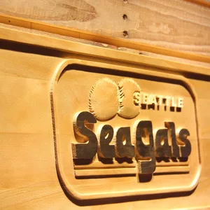 Seattle Seahawks Seattle SeaGals Wood Sign - Legacy Edition