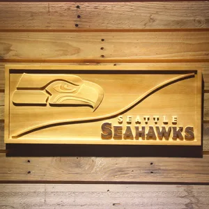Seattle Seahawks Split Wood Sign