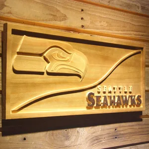 Seattle Seahawks Split Wood Sign