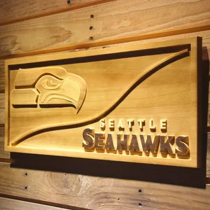Seattle Seahawks Split Wood Sign