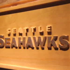 Seattle Seahawks Wood Sign